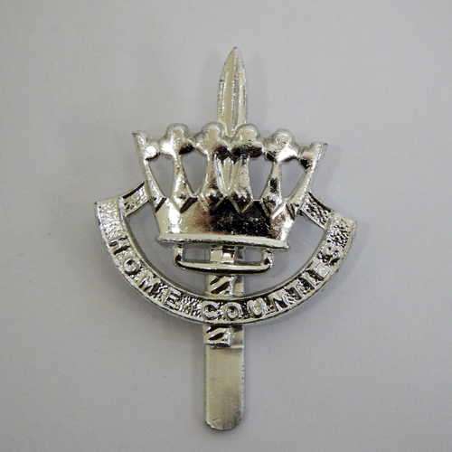 Home Counties Regiment stay Brite cap badge with slide