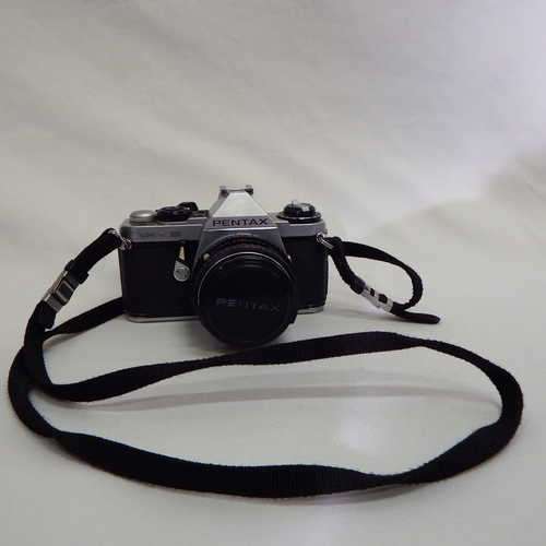 Pentax ME Super film camera with 50 mm Pentax-M 1:1.7 lens