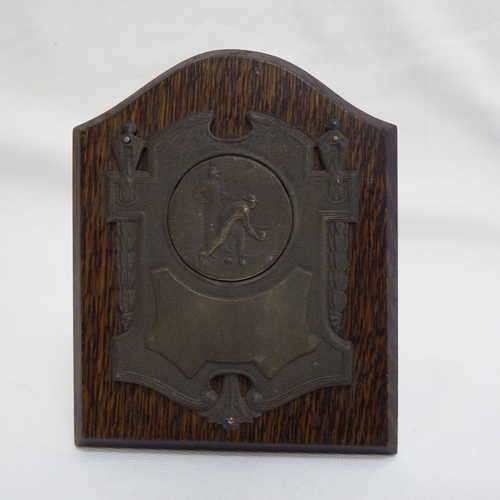 Vintage Lawn Bowling plaque trophy - @ CRAZY R1 start