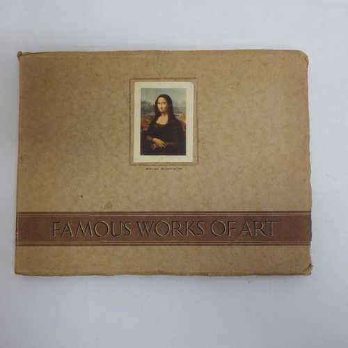 Cigarette cards complete album - Famous works of art with 100 cards