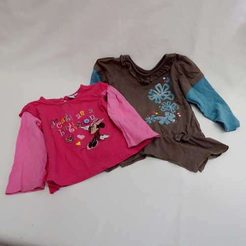 Lot of 2 girl tops - 12 - 18 months (new)