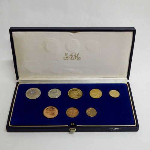1991 RSA short proof set - coins have some stains