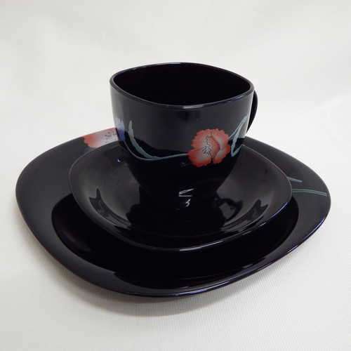 Arcoroc Boutique decor Pavot trio