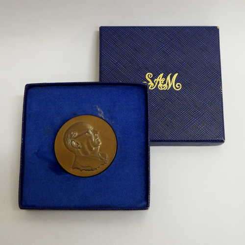 1974 DF Malan medallion in original SA Mint box