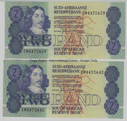 Pair of UNC R2 notes - consecutive numbers