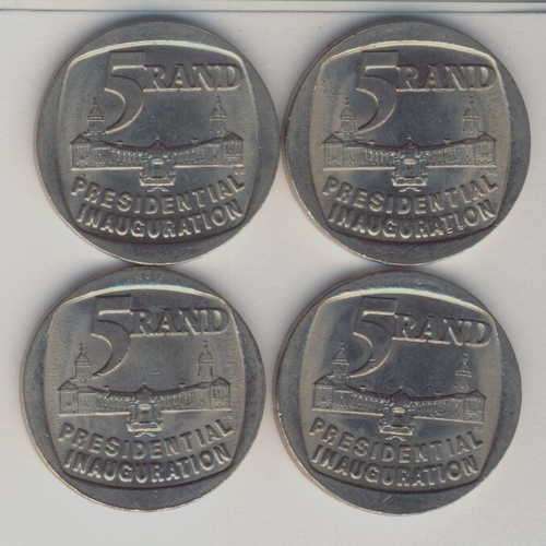 Lot of 4 1994 Presidential Inauguration R5 coins