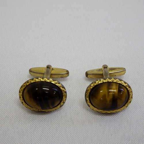Tigers Eye cufflinks