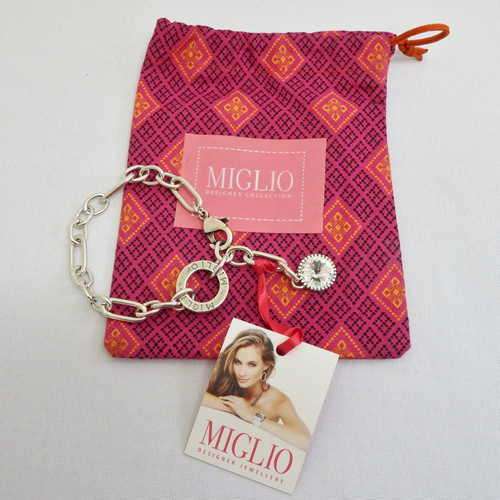 Miglio Designer collection bracelet in Miglio bag (New)