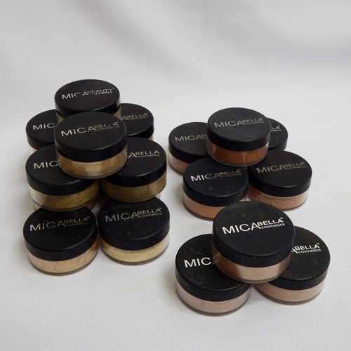 Lot of 20 Mica Bella cosmetics - Different colours - Bronzer, Mineral Foundation & Mineral Blush-New