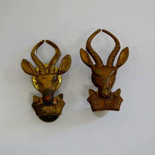 Pair of SA Infantry collar badges