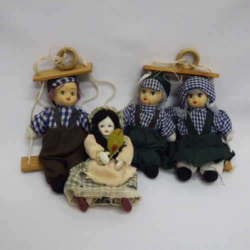 Lot of 3 small porcelain dolls