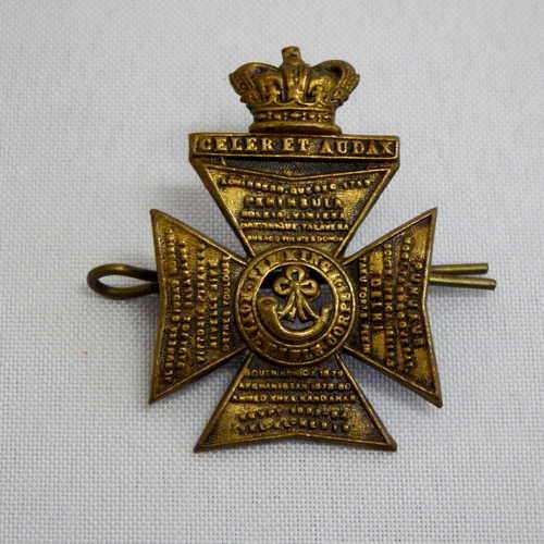 Victorian / Boer war Royal Rifles Corps cap badge with lugs
