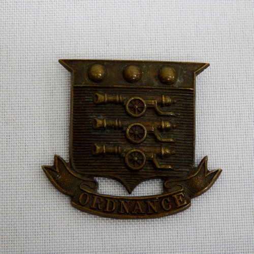 Royal Army Service Corps AOC Officers collar badge - broken pins