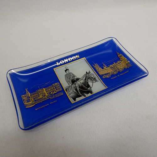 Vintage London glass trinket bowl