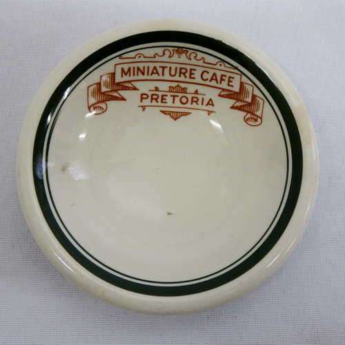 Miniature Cafe Pretoria - Grindley England - Hercules Vitrified butter dish - @ CRAZY R1 start