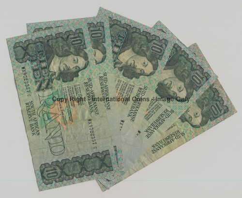 Lot of 5 Stals and de Kock R10 replacement notes