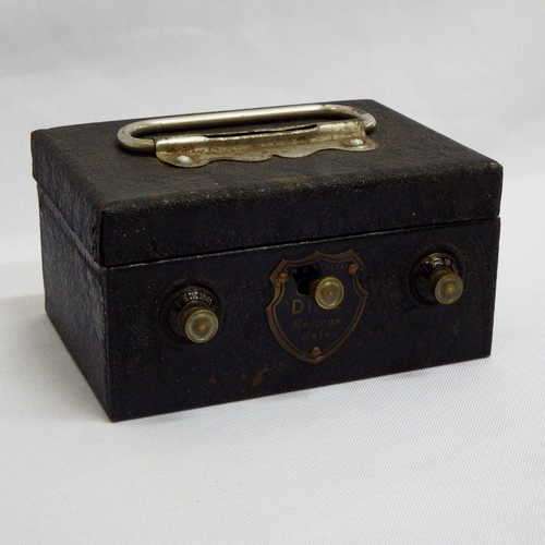 Antique DIAL savings Safe tin box