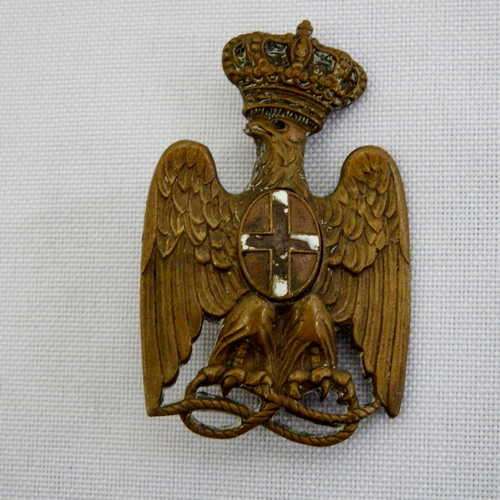 WW2 Italian Colonial Police cap badge - No enamel