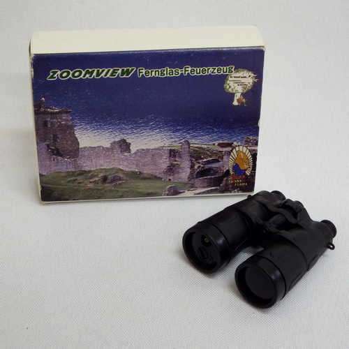 Binocular Zoom View pocket gas lighter (8286A)