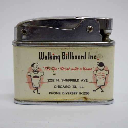 Vintage Walking Billboard Inc. pocket lighter