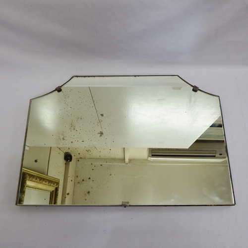 Vintage hanging mirror - 45 cm x 30 cm (Some rust spots and scratches on mirror)
