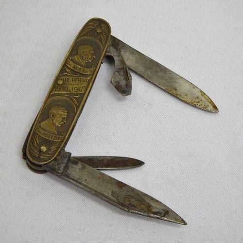 Military AJ Strydom , D Verwoerd , Dr. Malan , Gen. Hertzog pocket knife