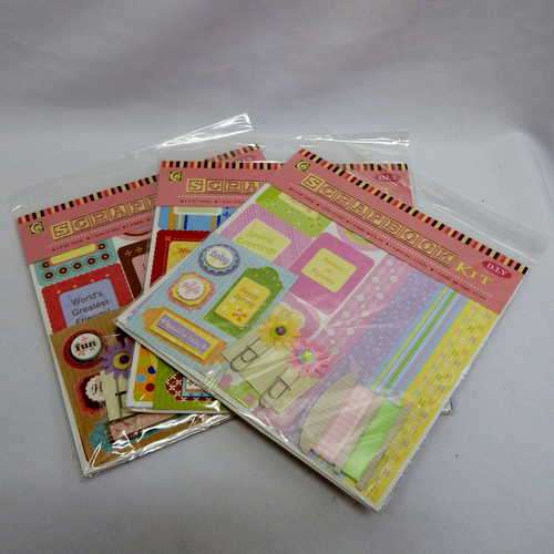 Lot of 3 scrapbook kit sets - Sold as one lot