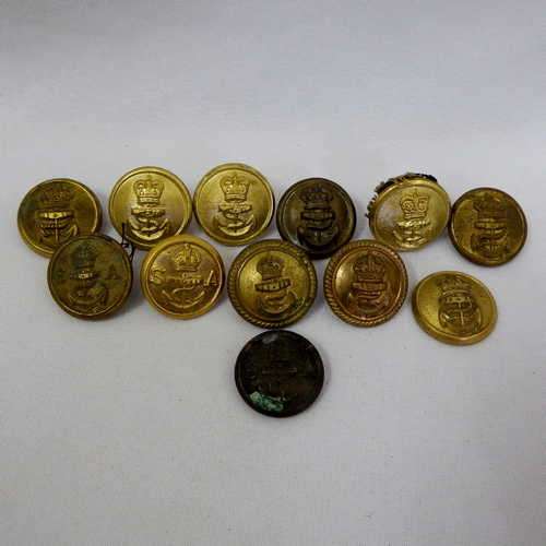 Lot of 12 SA Navy buttons
