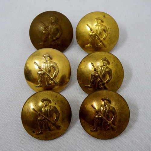 Lot of 6 SA Army Commando buttons