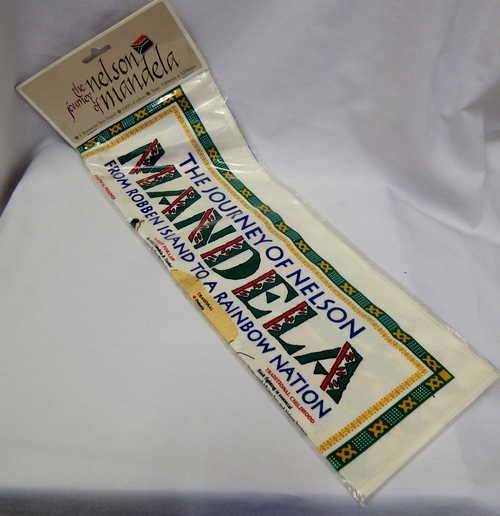 The Journey of Nelson Mandela tea towel - Size: 720mm x 520mm