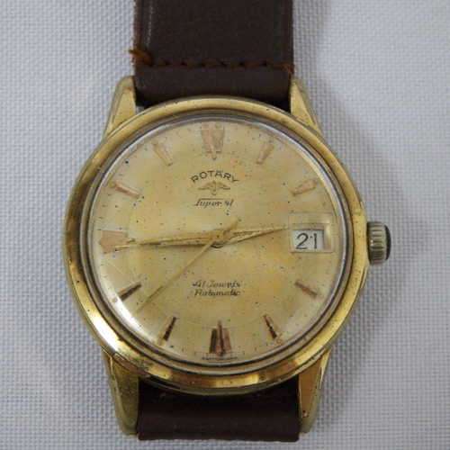 Vintage Rotary Super 41 automatic mens watch - working