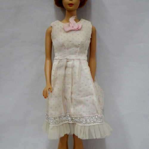 Vintage white and pink Barbie dress