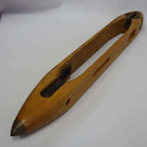 Vintage weaving loom shuttle