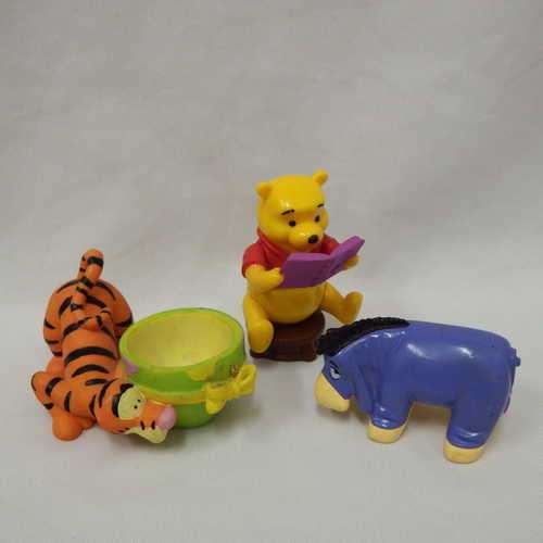Lot of 3 Winnie The Pooh toys ( Tiggers ear is broken off)