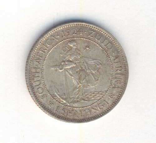 South Africa 1924 shilling - Excellent coin - Book value R2500 in EF