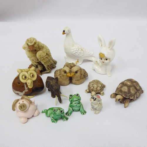 Lot of 12 animal miniature ornaments