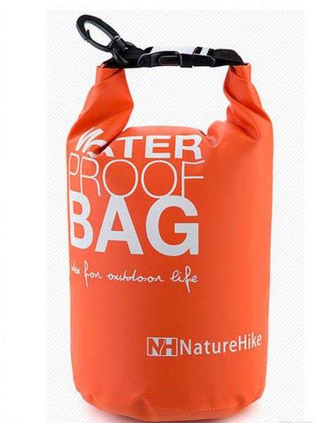 Waterproof Bag 2 Liter Capacity Dry Bag Orange