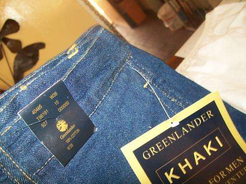 BRAND NEW GREENLANDER KHAKI DENIM BEMUDA SHORT "38"
