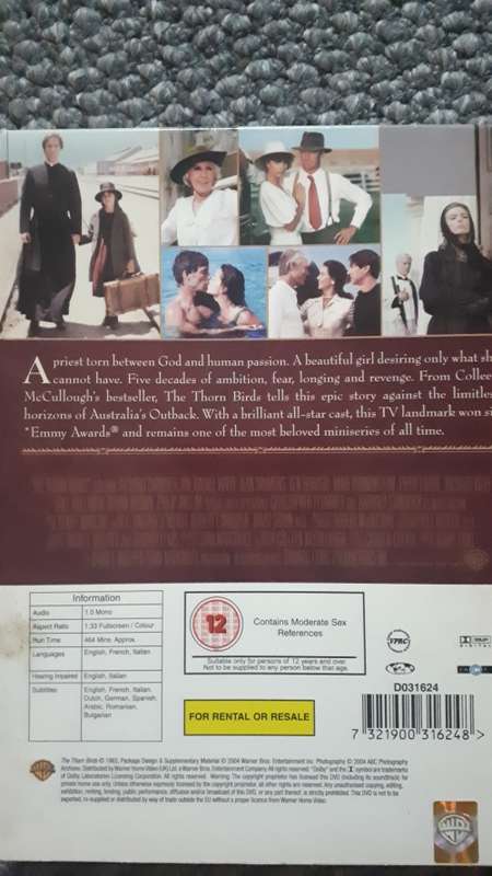 DVD- The Thornbirds + 4 other classic`s