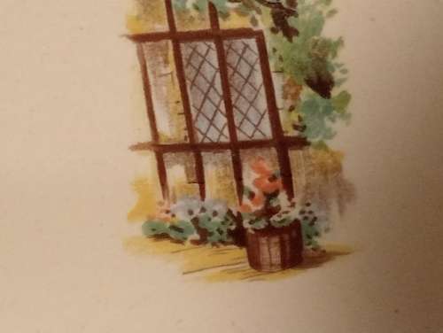 Hand painted plate