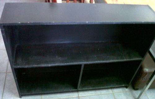 Black wooden bookshelf