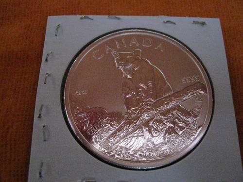 2oz Silver, Candain Cougar & Elephant Medallion