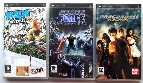 Sony PSP Slim console +Games & Movie + carry case + power supply good condition working