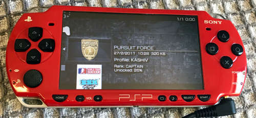 Sony PSP Slim console +Games & Movie + carry case + power supply good condition working