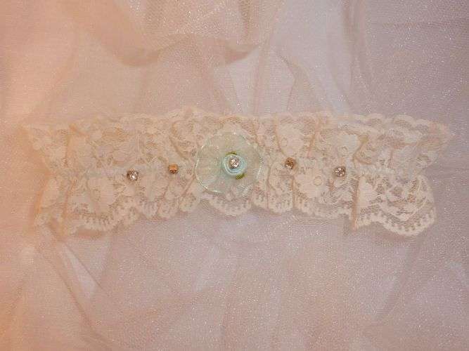 Vintage style Lace bridal garter