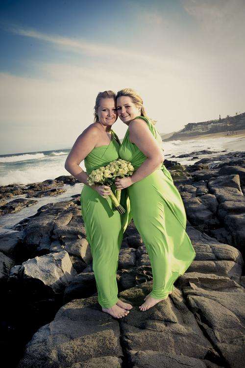 Apple Green Convertible Bridesmaids dresses- Long, by Dream Day Couture