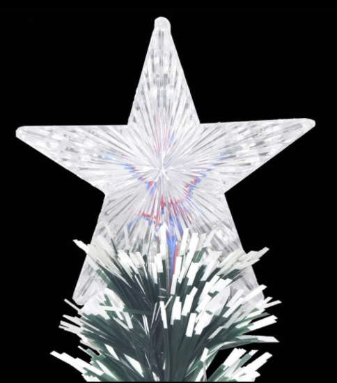 Christmas Tree Top LED Star White 15cm
