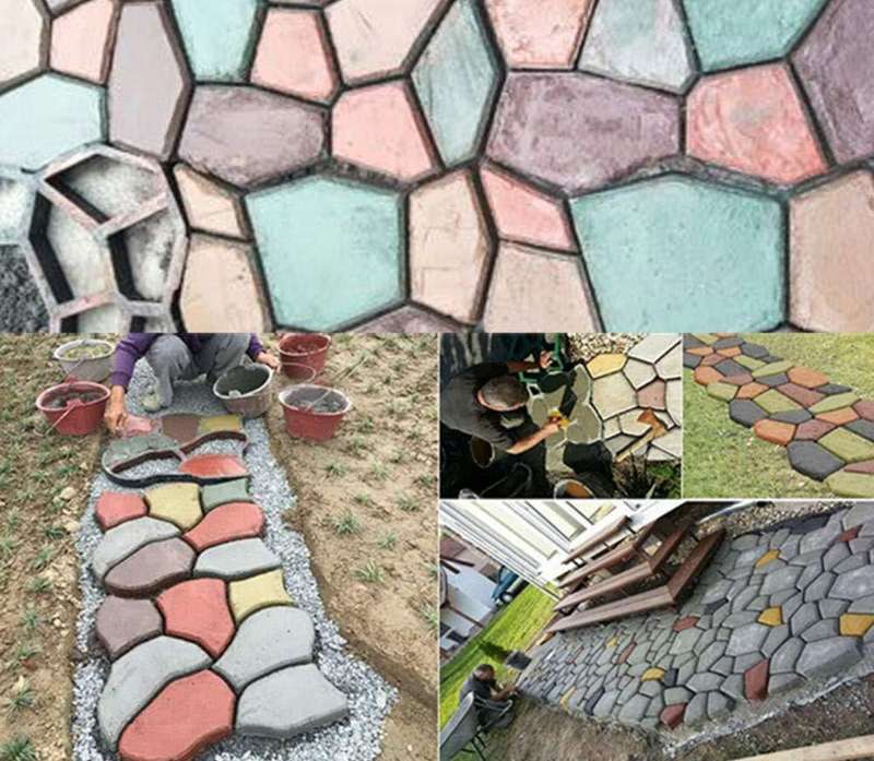 Plastic Molds for Floor Tiles, Cement, Granite Pastora Concrete Paving Molds