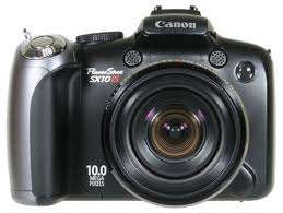 Canon Powershot SX10IS, 10mp, 20 x optical zoom (28-560mm), Video and face detection