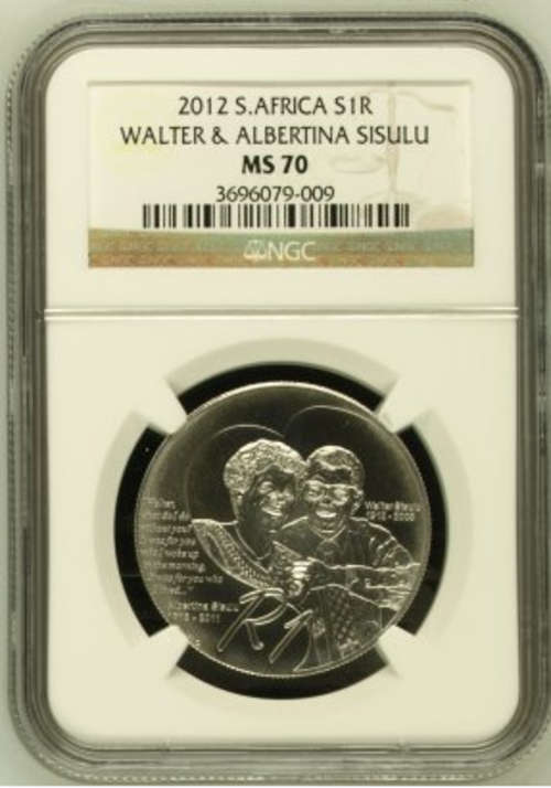 2012 SISULU *** MS 70 *** PERFECT !!! ONLY 8 GRADED MS70